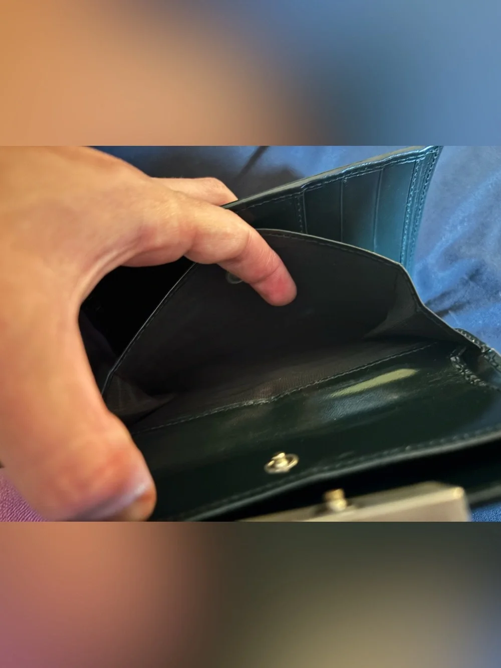 Prada Black Calf Leather Continental Wallet - Picture 6 of 7